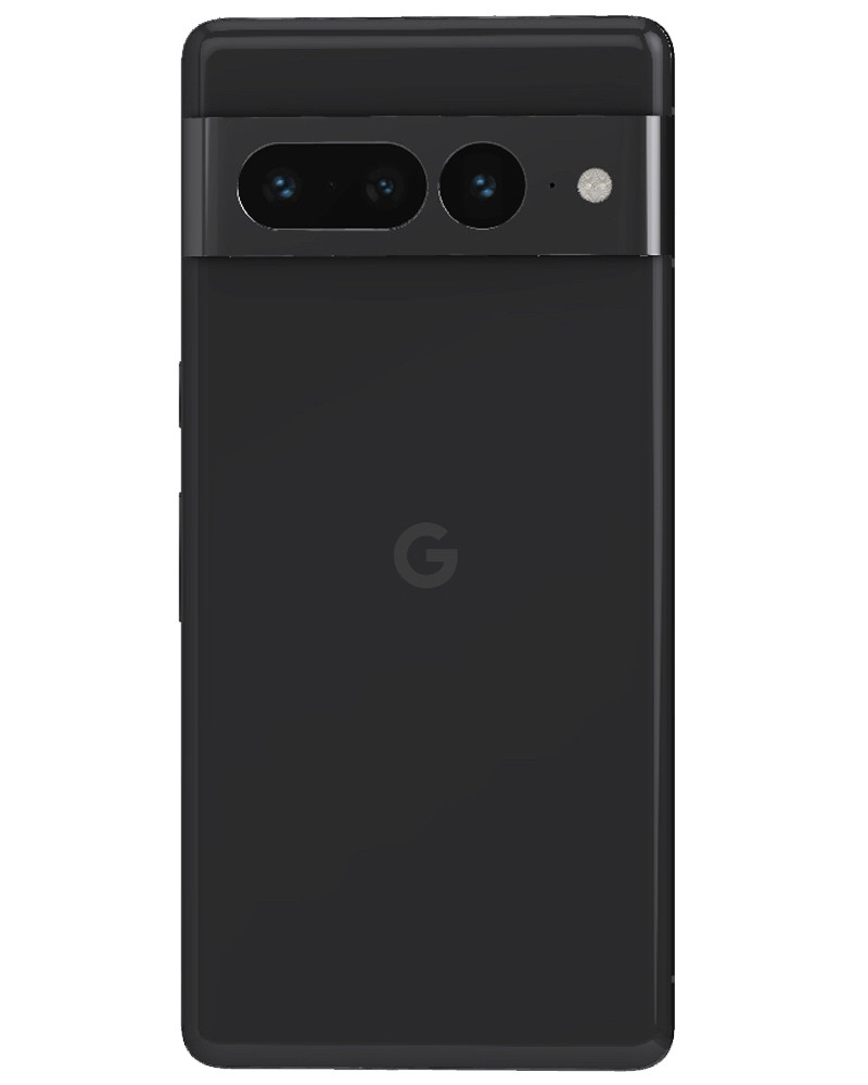 Wholesale Google Pixel 7 Pro black 256GB unlocked B/C stock bulk smartphone back view