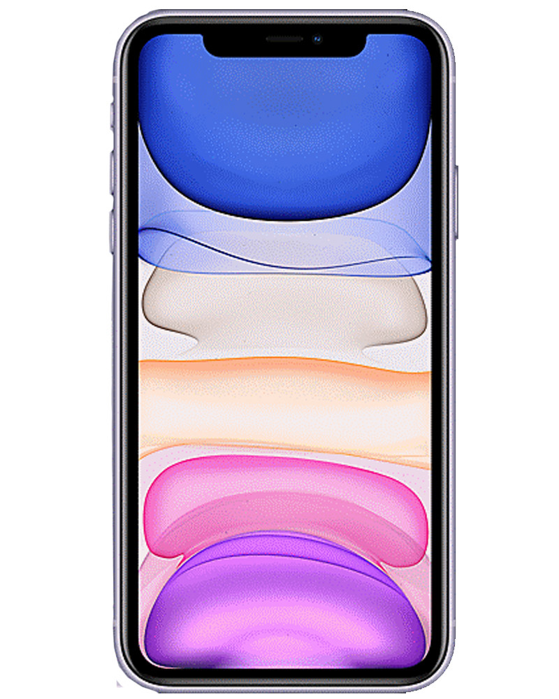 Wholesale Apple iPhone 11 purple 128GB unlocked A/B stock bulk smartphone front view