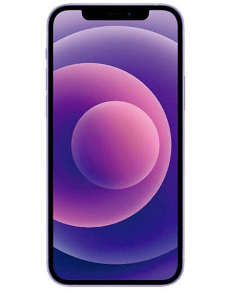 Wholesale Apple iPhone 12 Mini purple 128GB unlocked A/B stock bulk smartphone front view