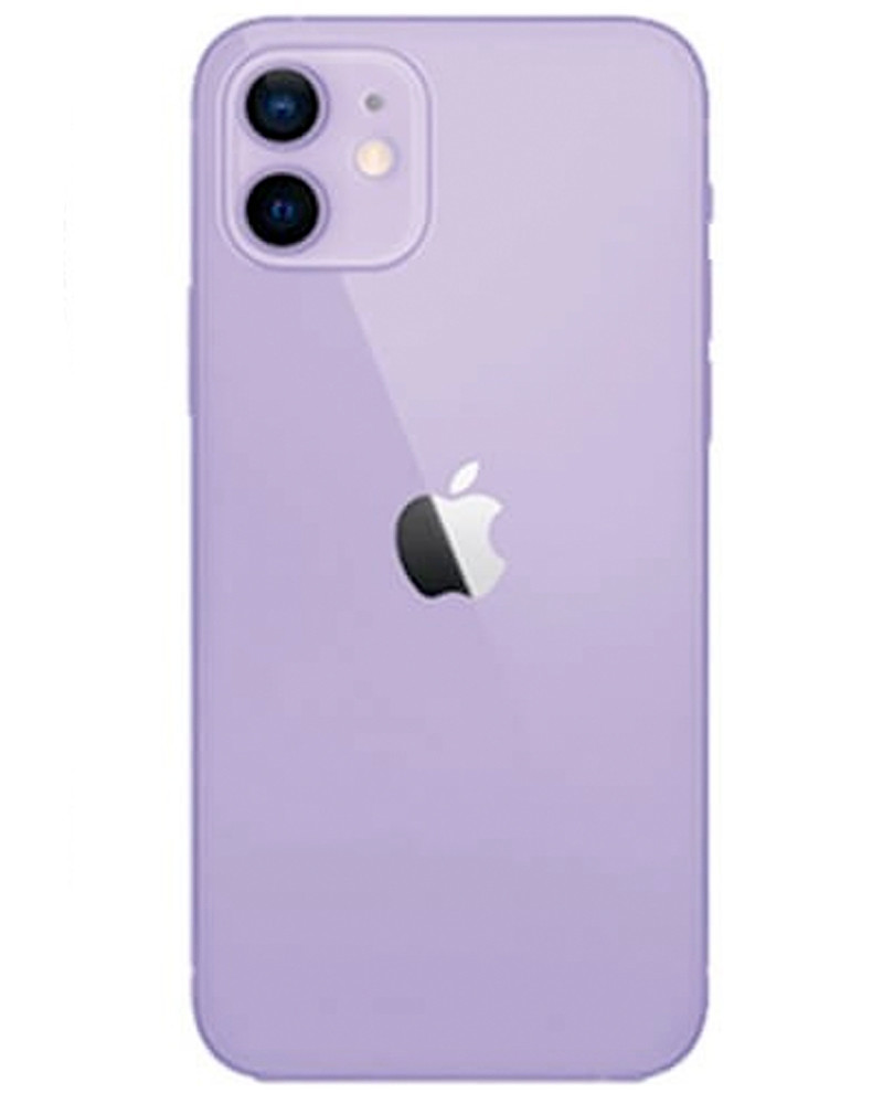 Wholesale Apple iPhone 12 Mini purple 128GB unlocked A/B stock bulk smartphone back view