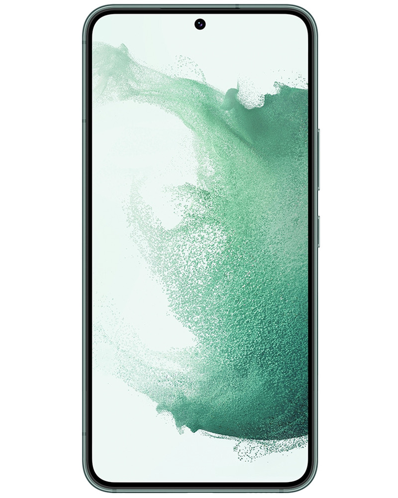 Wholesale Samsung Galaxy S22 green 128GB unlocked b/c stock bulk smartphone front view