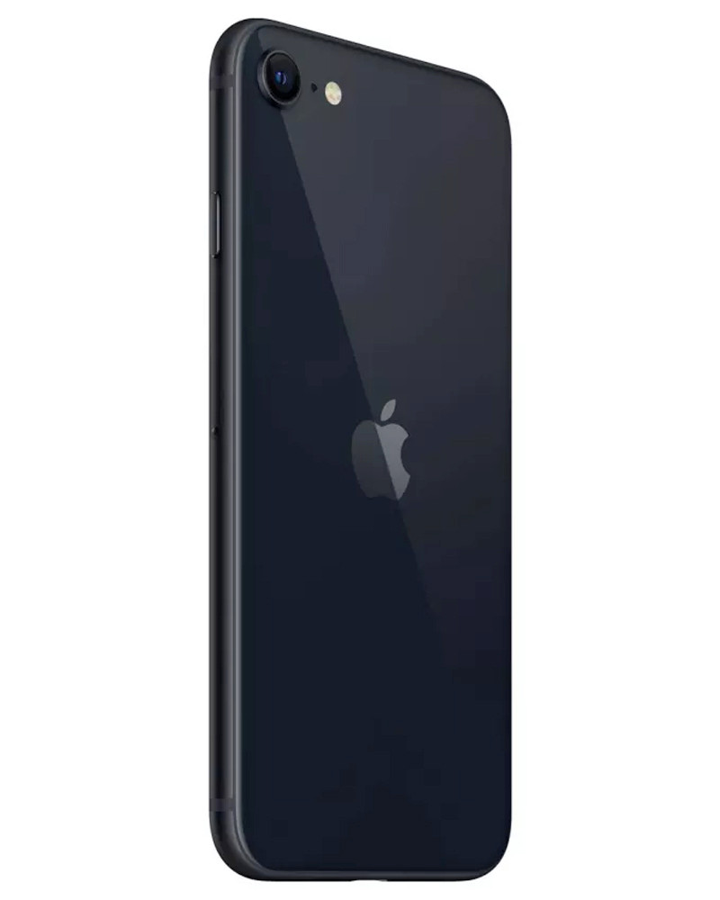 Wholesale Apple iPhone SE 3rd generation black 64GB unlocked b/c stock bulk smartphone angle view