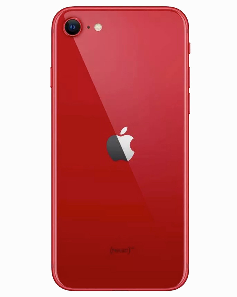 Wholesale Apple iPhone SE 3rd generation red 64GB unlocked b/c stock smartphone back view