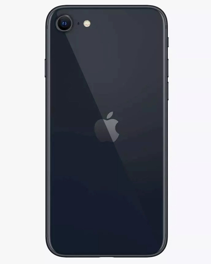 Wholesale Apple iPhone SE 3rd generation black 64GB unlocked b stock bulk smartphone back view