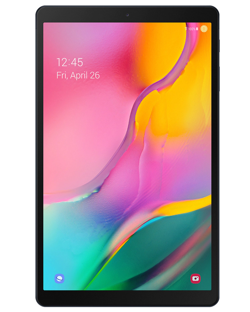 Wholesale Samsung Galaxy Tab A 10.1 2019 black 32GB unlocked b/c stock bulk tablet front view