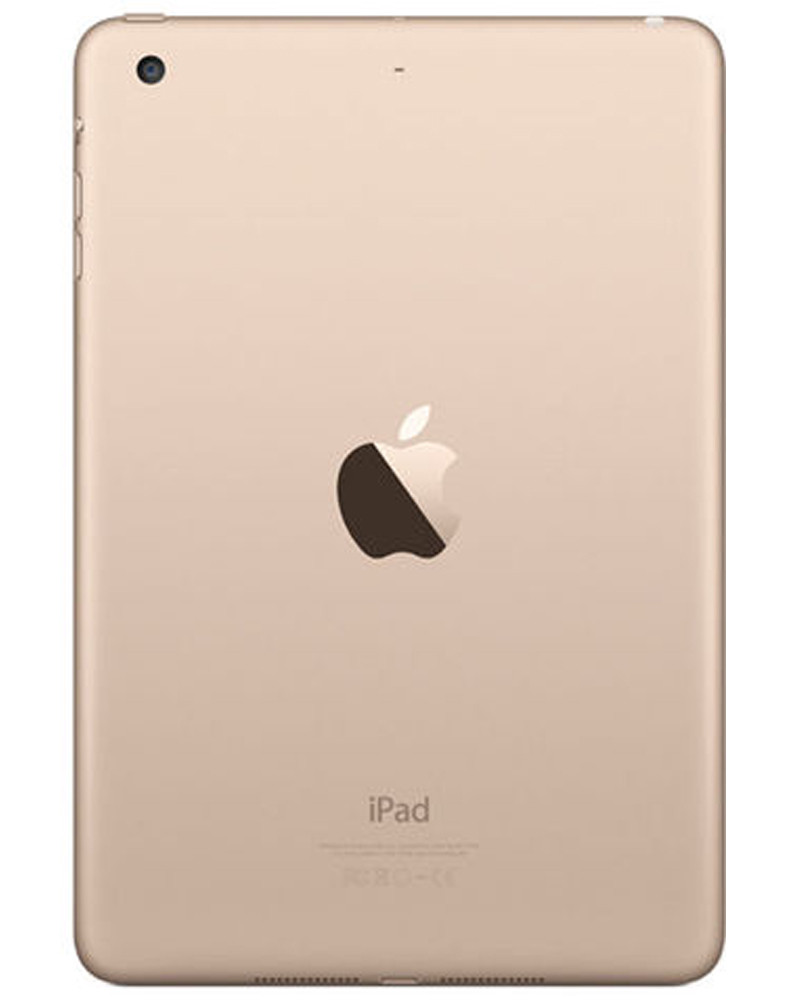 Wholesale Apple iPad Mini 3 16GB gold unlocked a/b stock tablet back view