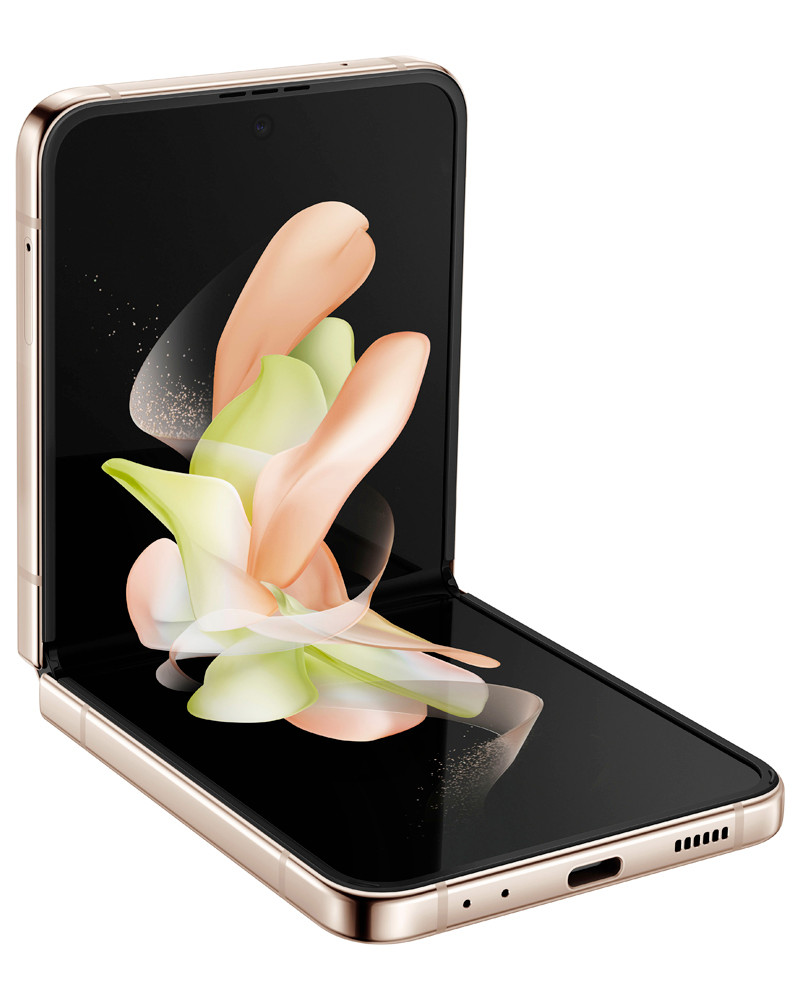 Wholesale Samsung Galaxy Z Flip4 pink 128GB unlocked b/c stock smartphone flip view