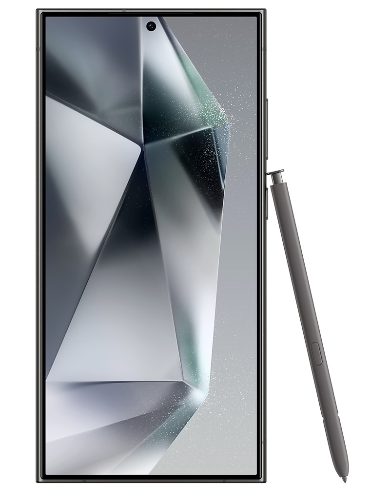 Wholesale Samsung Galaxy S24 Ultra black 512GB unlocked B/C Stock smartphone front view