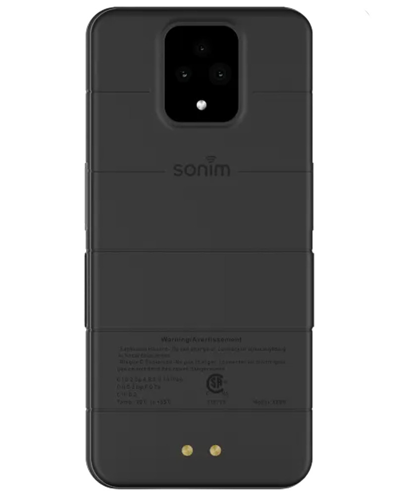 Wholesale Sonim XP Pro X800 black 256GB unlocked A/B stock bulk smartphone back view