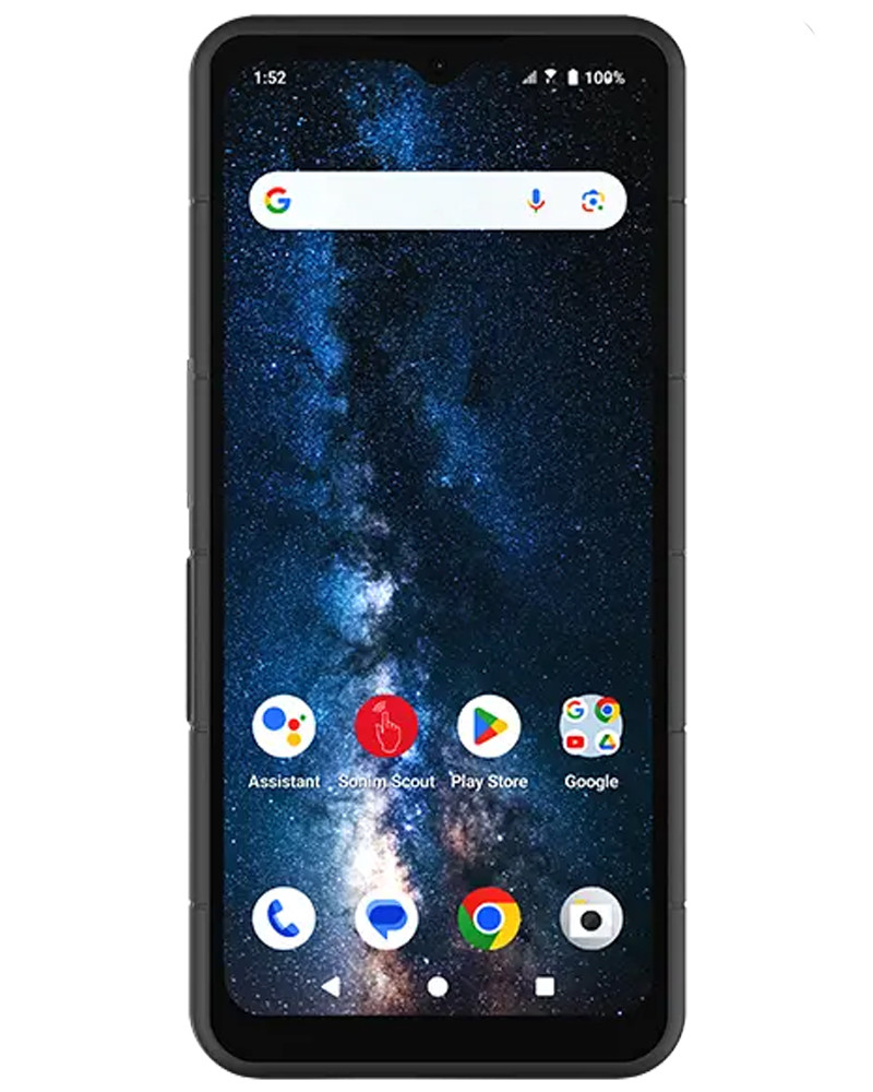 Wholesale Sonim XP Pro X800 black 256GB unlocked A/B stock bulk smartphone front view