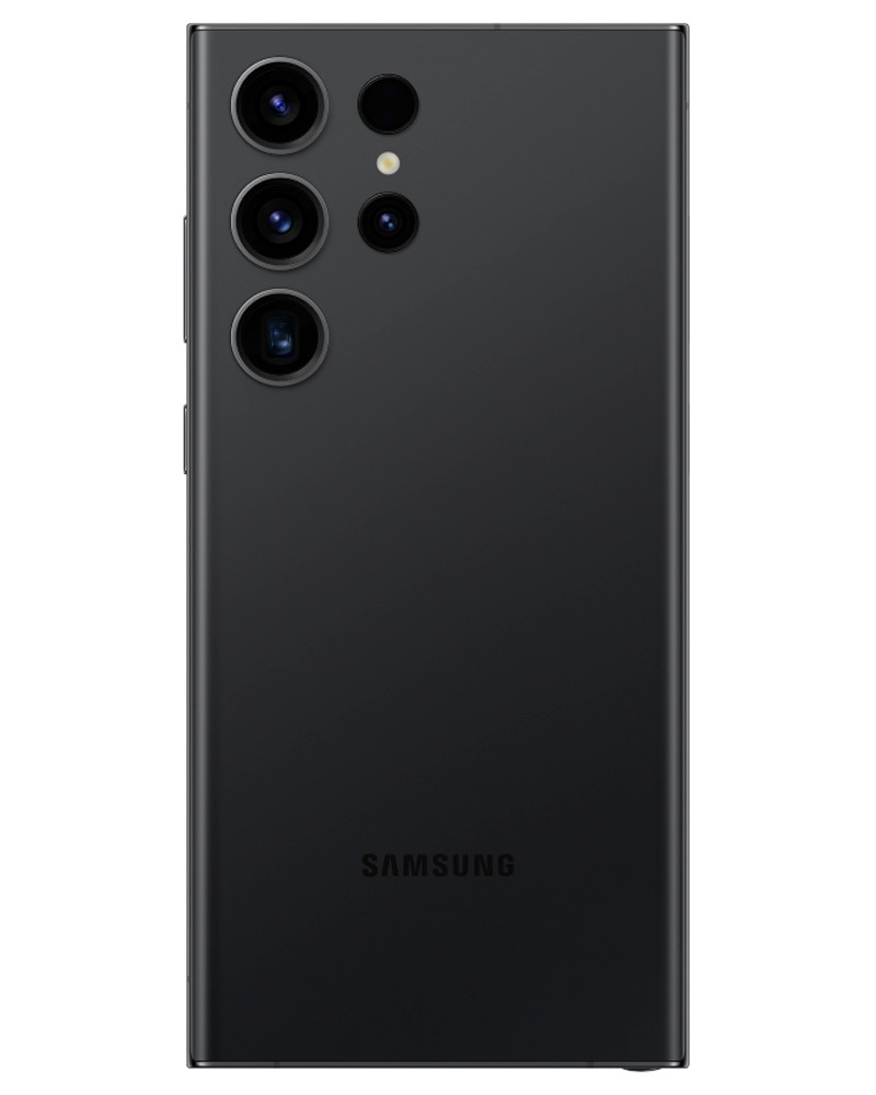 Wholesale Samsung Galaxy S23 Ultra phantom black 256GB unlocked c stock bulk smartphone back view
