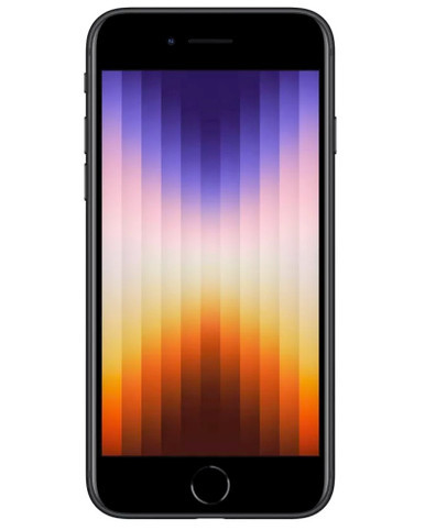 Wholesale Apple iPhone SE 3 2022 A2595 Midnight 64GB - A Stock Below 80% Battery (Unlocked) front view