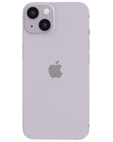 Wholesale Apple iPhone 14 Plus A2632 128GB Purple - C Stock Below 80% Battery (Unlocked) back view