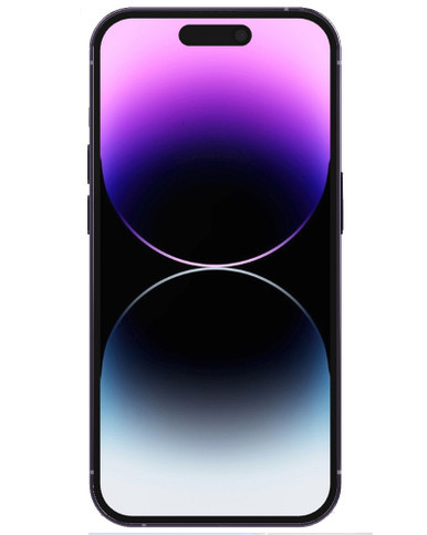 Wholesale Apple iPhone 14 Pro A2650 Deep Purple 1TB - A/B Stock Below 80% Battery (Unlocked) front view