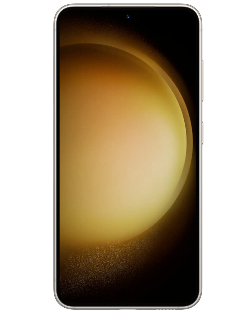 Wholesale Samsung Galaxy S23 cream 128GB unlocked B stock bulk smartphone front view