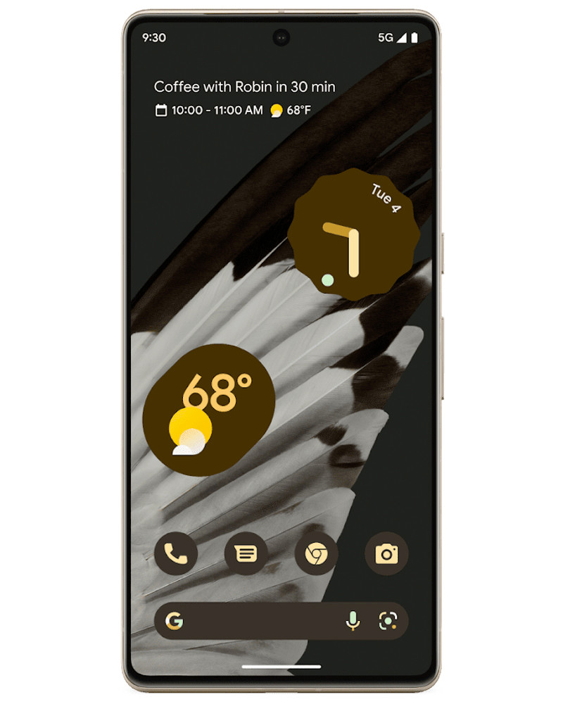 Wholesale Google Pixel 7 Pro hazel 128GB unlocked B stock bulk smartphone front view