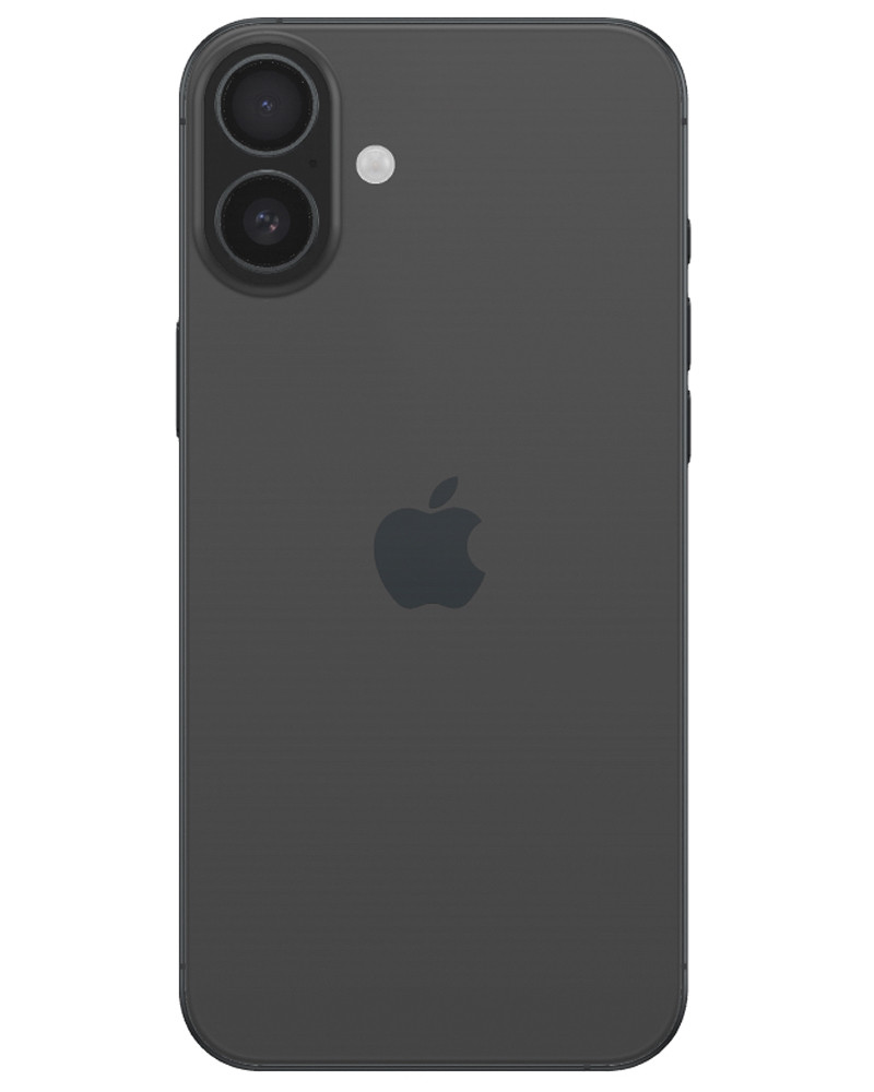 Wholesale iPhone 16 Plus black 128GB unlocked B/C stock bulk smartphone back view