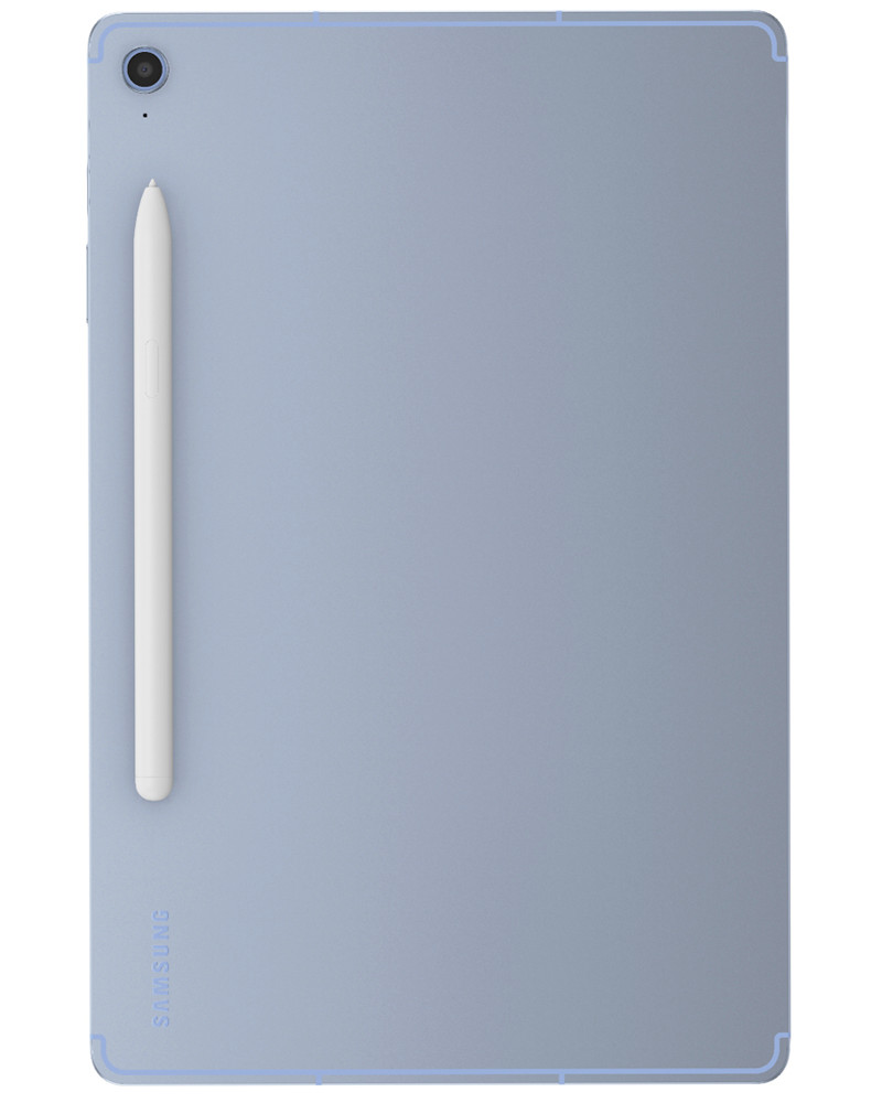 Wholesale Samsung Galaxy Tab S10 FE blue 128GB locked A+-grade bulk tablet back view