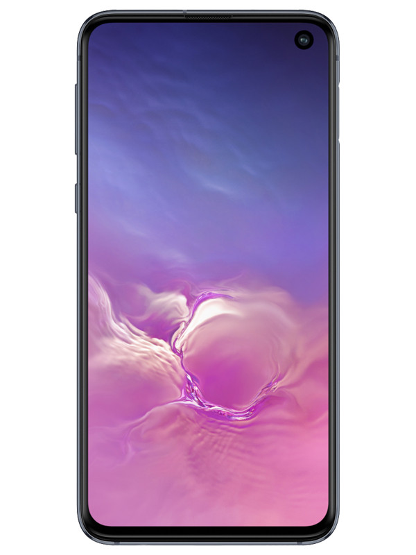 Wholesale Samsung Galaxy S10e prism black 128GB unlocked A-grade bulk smartphone front view