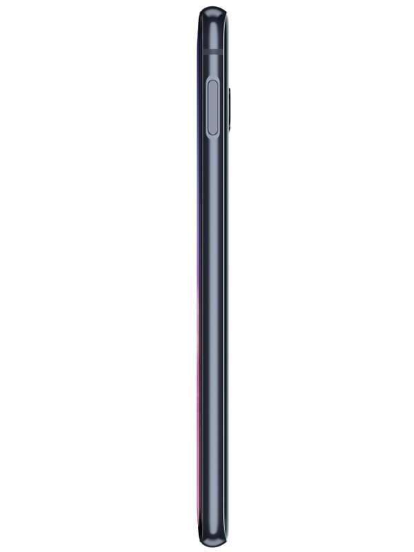 Wholesale Samsung Galaxy S10e prism black 128GB unlocked b/c grade bulk smartphone side view