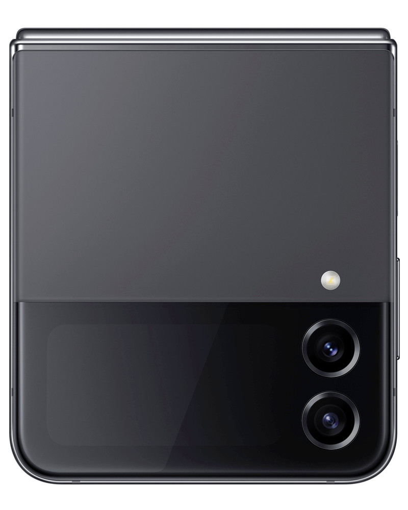Wholesale Samsung Galaxy Z Flip4 graphite 128GB unlocked B grade bulk smartphone camera view