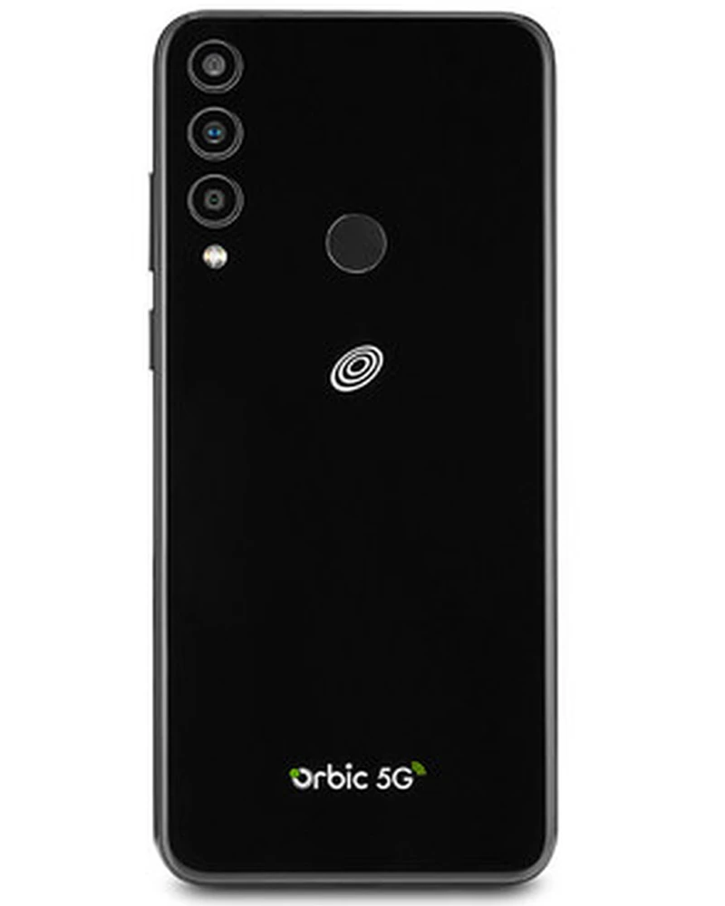 Wholesale Orbic Magic Black 64GB unlocked B stock bulk smartphone back view