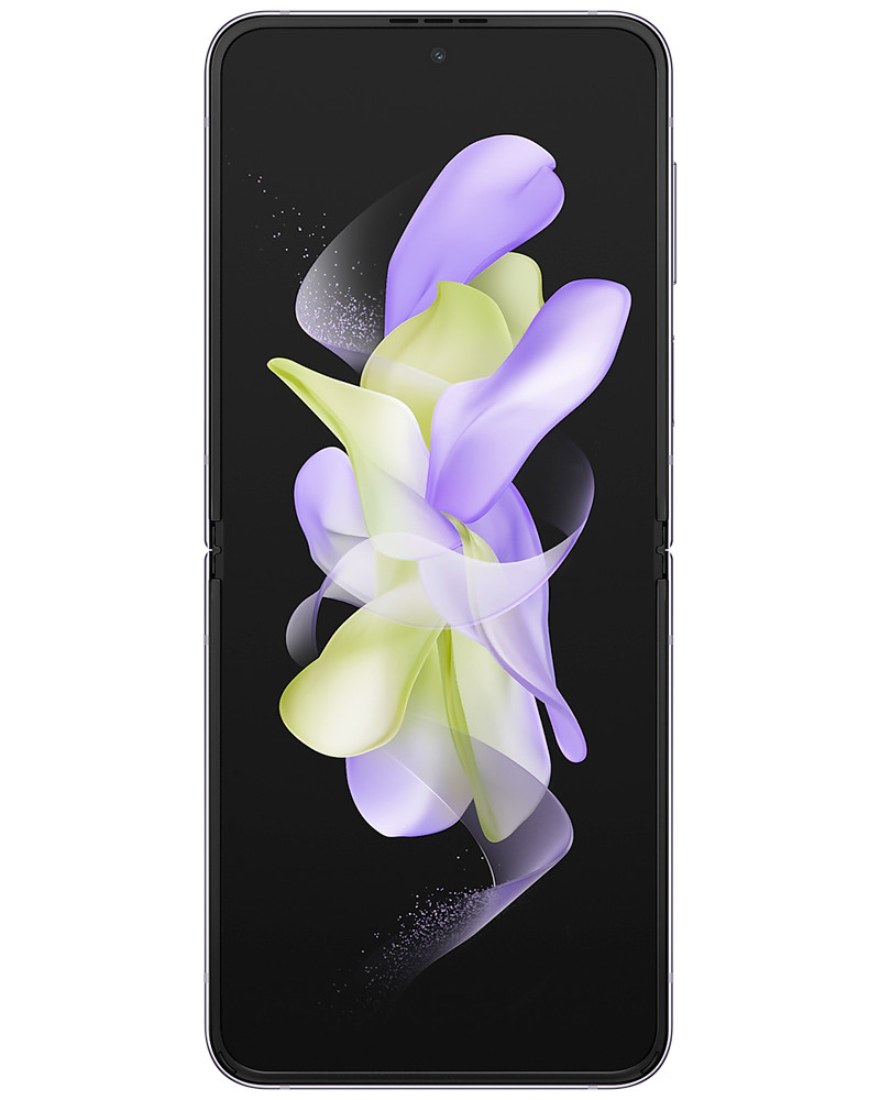 Wholesale Samsung Galaxy Z Flip4 Bora Purple 128GB unlocked A/B stock bulk smartphone front view