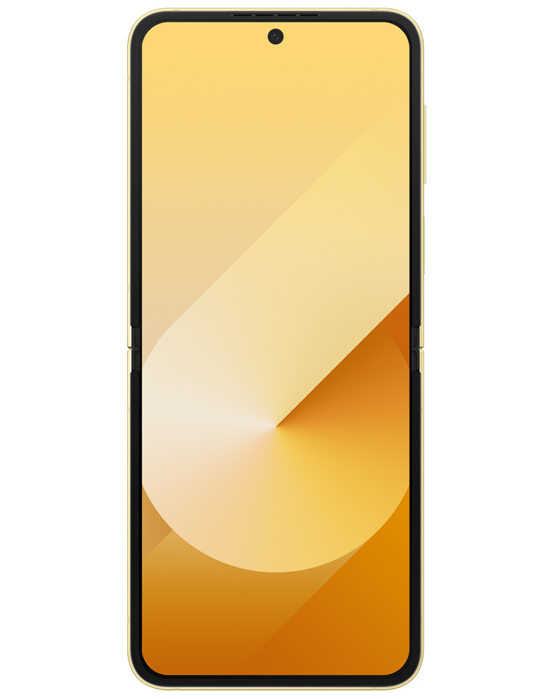 Wholesale Samsung Galaxy Z Flip6 Yellow 256GB unlocked B stock bulk smartphone front view