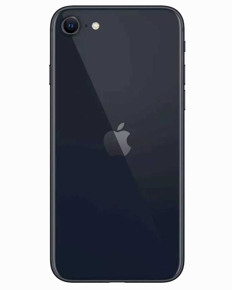 Wholesale Apple iPhone SE 3rd generation black 64GB unlocked a/b stock bulk smartphone back view
