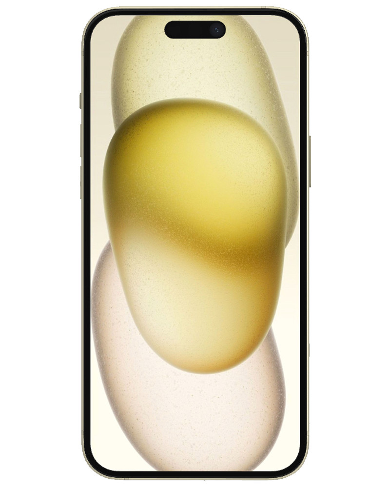 Wholesale Apple iPhone 15 Plus yellow 128GB unlocked B/C stock bulk smartphone front view