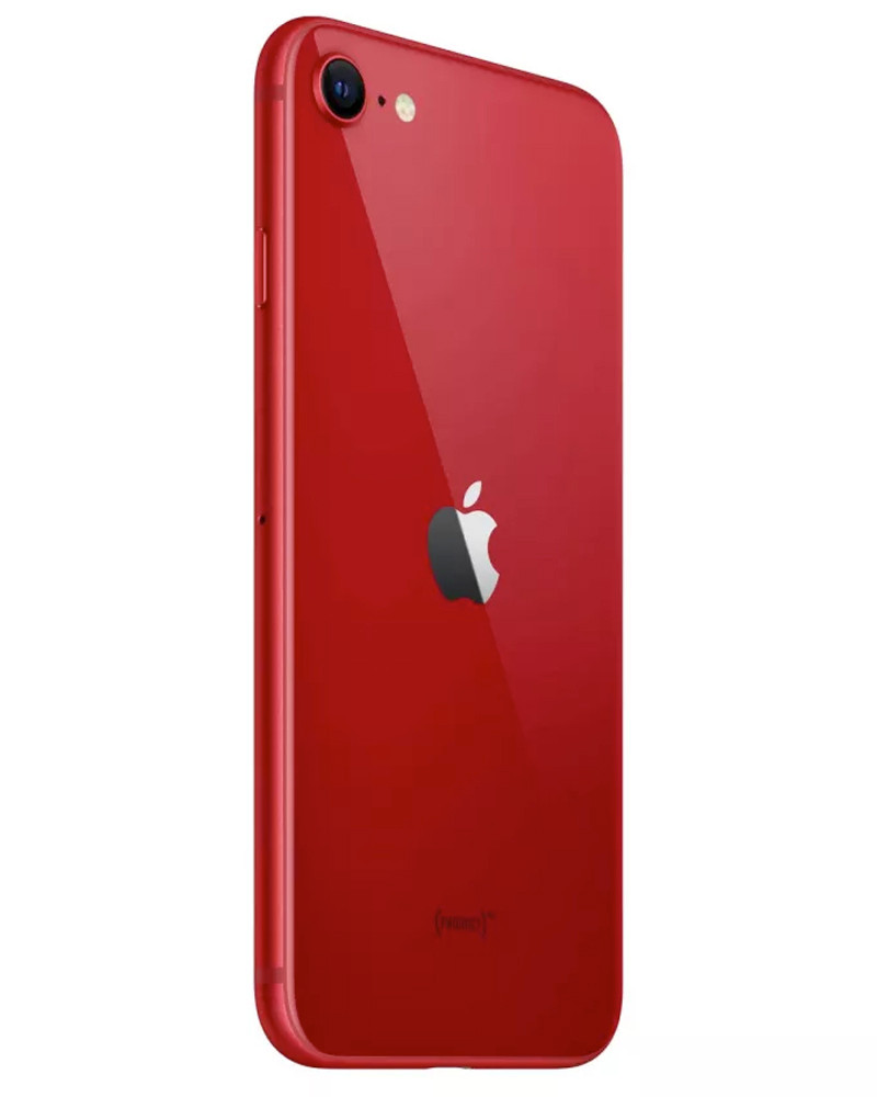 Wholesale Apple iPhone SE 3 2022 red 64GB unlocked a/b stock bulk smartphone side view