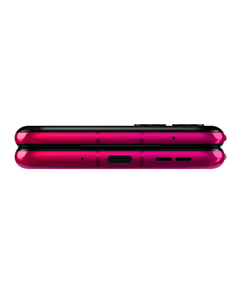 Wholesale Motorola Razr 40 Ultra viva magenta 256GB unlocked B/C stock bulk smartphone side view