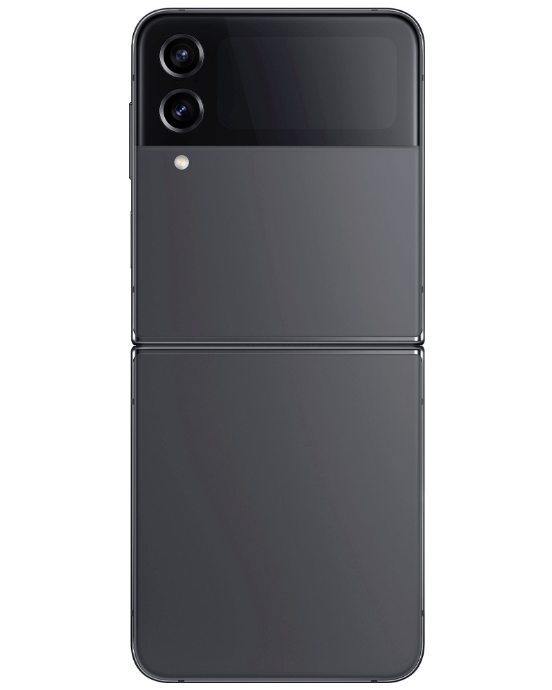Wholesale Samsung Galaxy Z Flip4 graphite 128GB unlocked C stock bulk smartphone back view