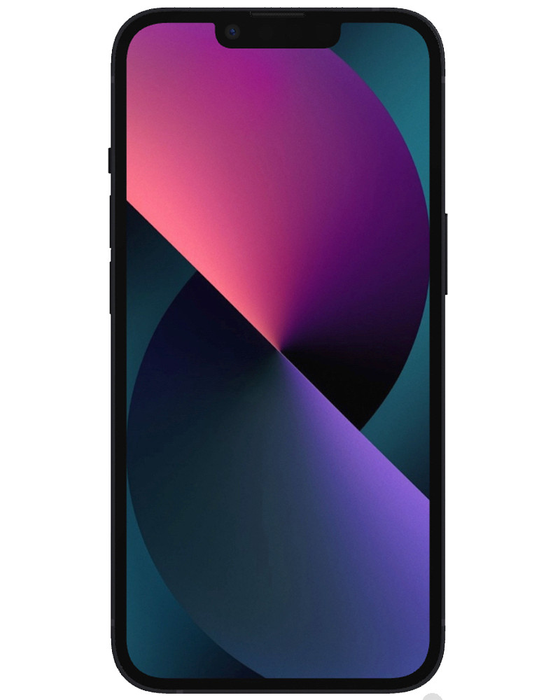 Wholesale Apple iPhone 13 midnight 128GB unlocked B/C grade bulk smartphone front view