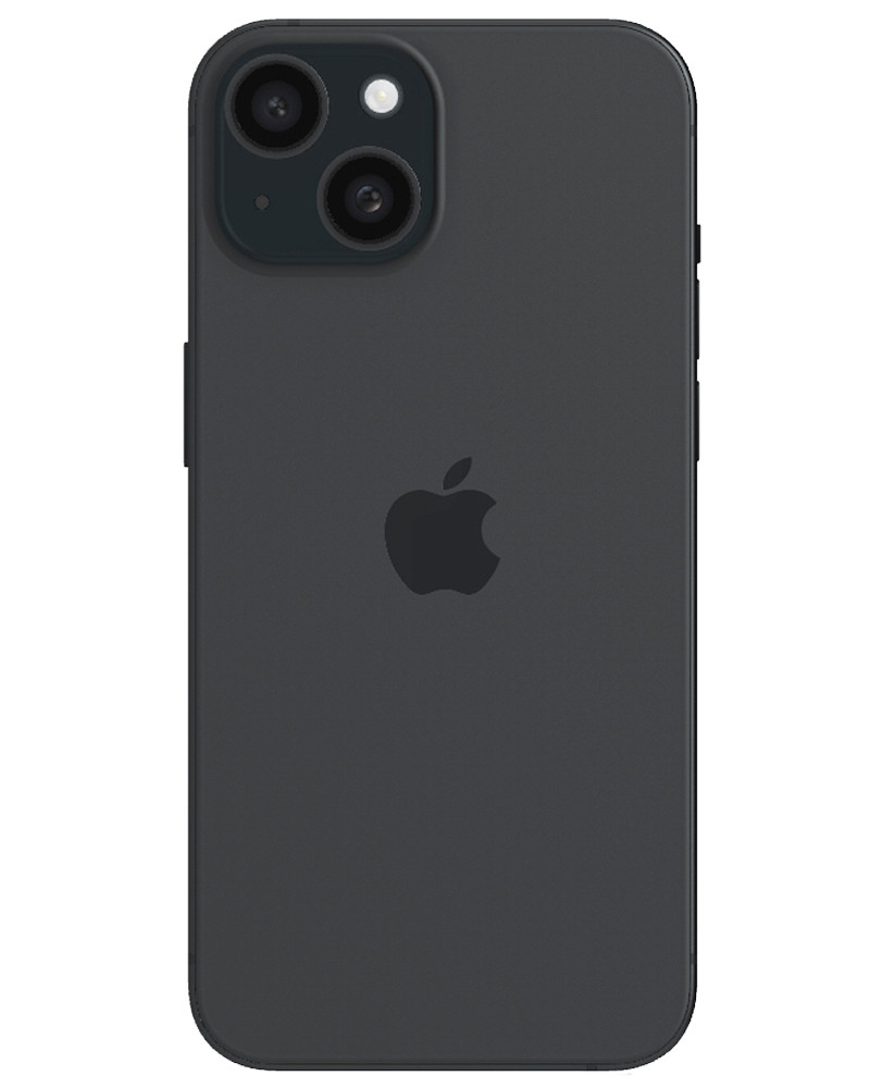 Wholesale Apple iPhone 15 black 256GB unlocked a/b stock smartphone back view