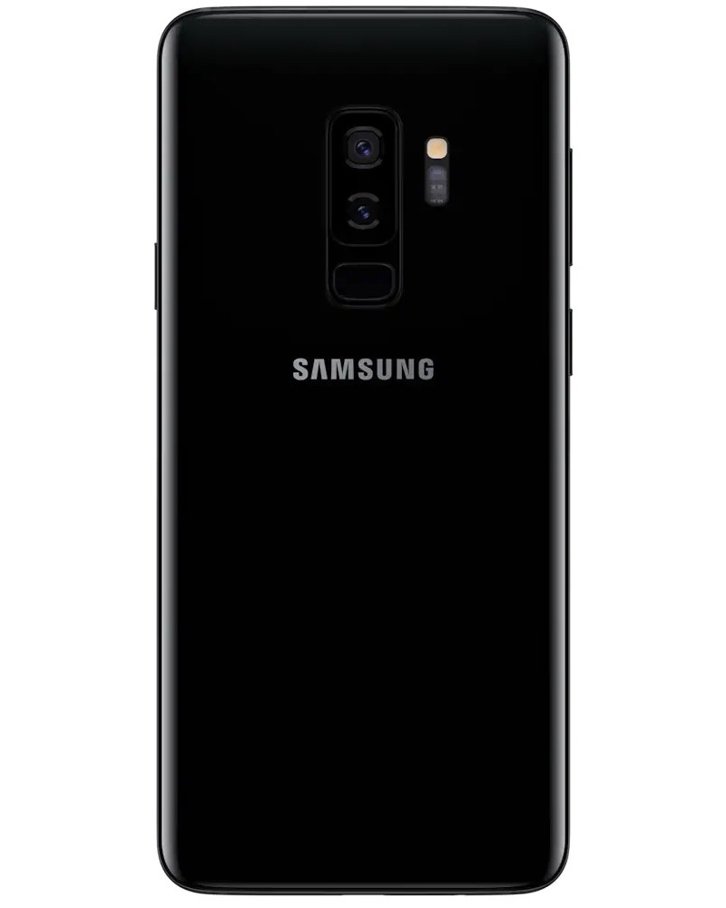 Wholesale Samsung Galaxy S9+ Plus midnight black 64GB unlocked B/C grade bulk smartphone back view