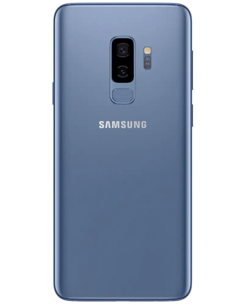 Wholesale Samsung Galaxy S9+ Plus coral blue 64GB unlocked A grade bulk smartphone back view
