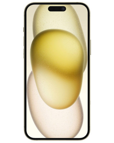 Wholesale Apple iPhone 15 Plus A2847 Yellow 256GB 5G - B Stock (Unlocked) front view angle