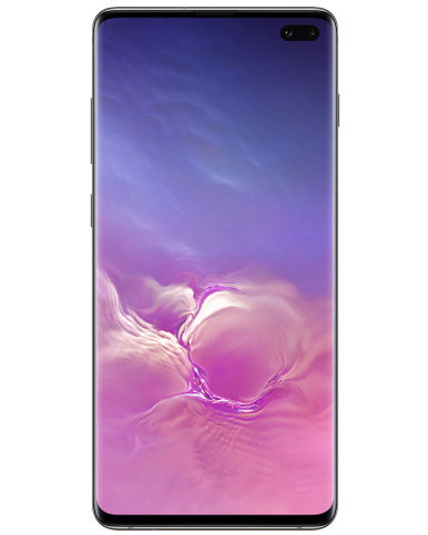 Wholesale Samsung Galaxy S10 Plus prism black 512GB unlocked A/B grade bulk smartphone front view