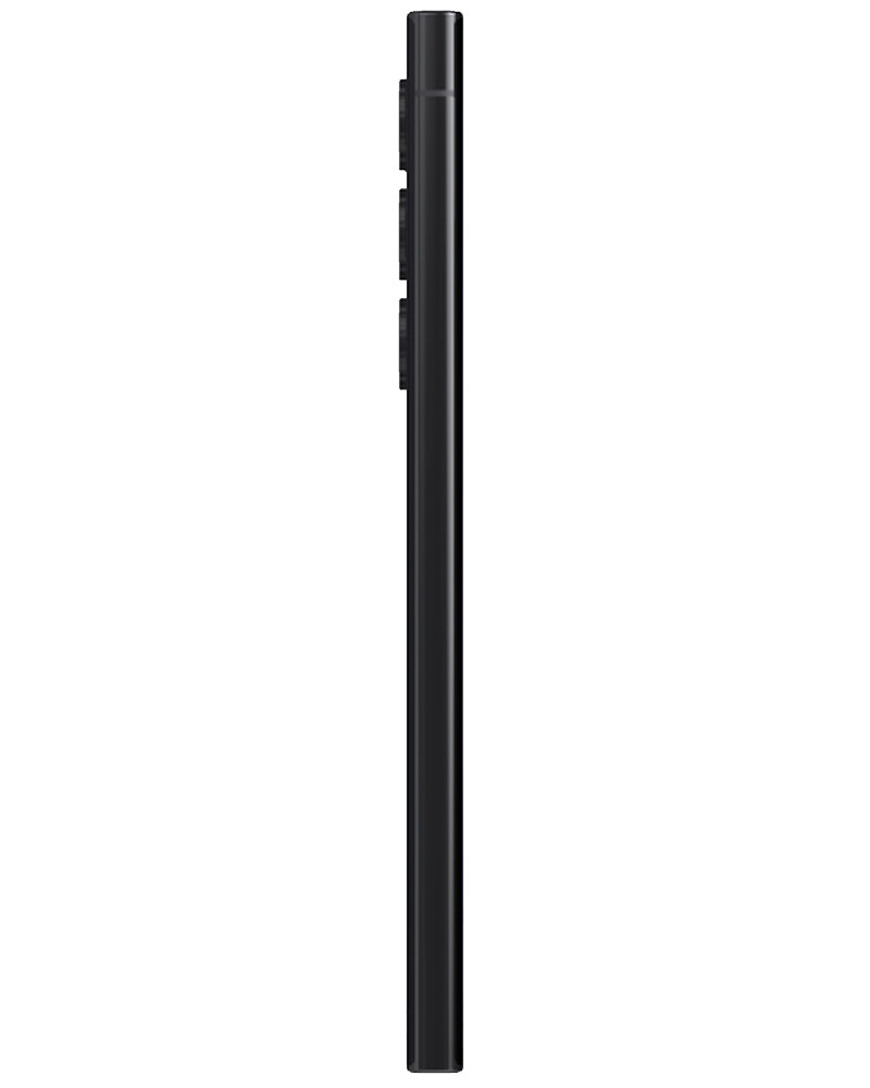 Wholesale Samsung Galaxy S23 Ultra phantom black 1TB unlocked A/B grade bulk smartphone side view