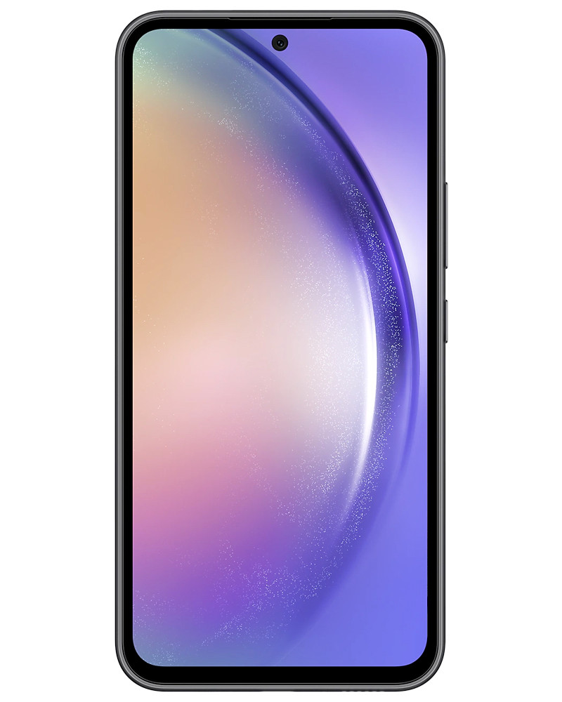 Wholesale Samsung Galaxy A54 awesome black 128GB unlocked B/C grade bulk smartphone front view