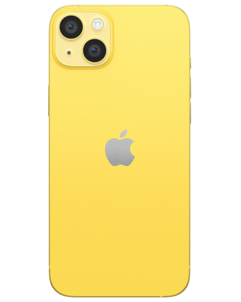 Wholesale Apple iPhone 14 Plus yellow 512GB unlocked A/B grade bulk smartphone back view