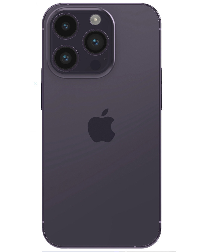 Wholesale iPhone 14 Pro Max purple 128GB unlocked a stock bulk smartphone back view