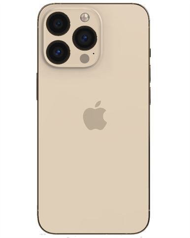 Wholesale Apple iPhone 13 Pro A2483 128GB Gold 5G Unlocked A Stock back view angle