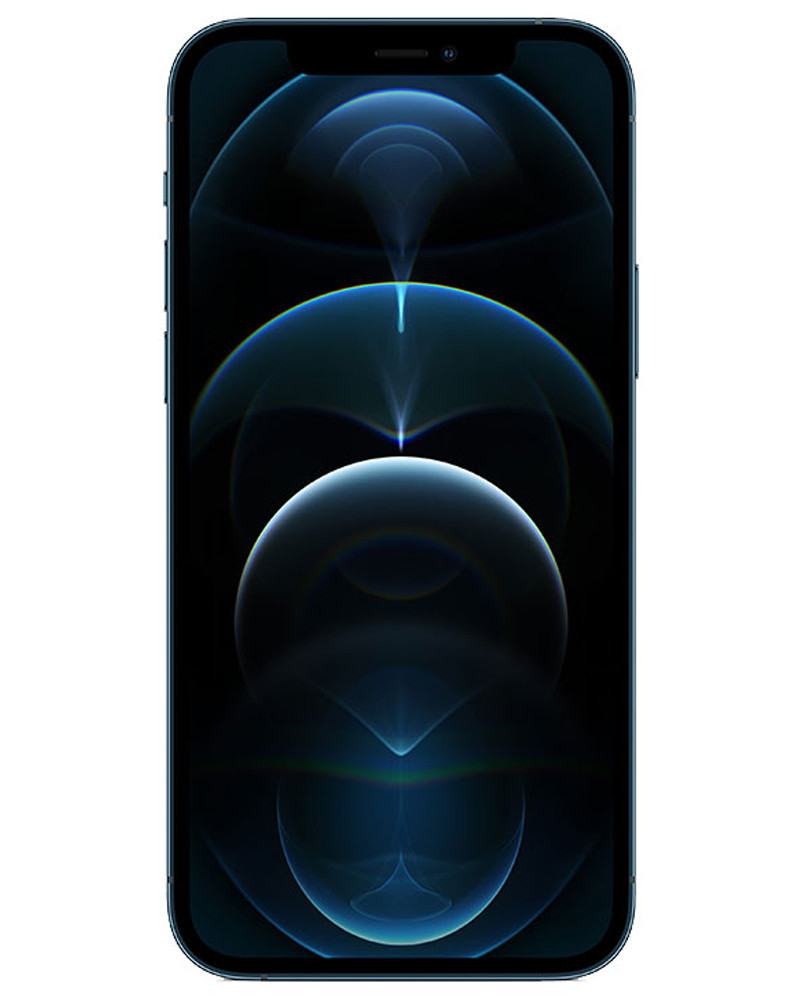 Wholesale Apple iPhone 12 Pro Max blue 512GB unlocked A/B grade bulk smartphone front view