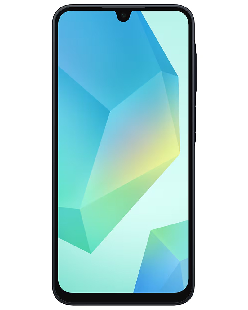 Wholesale Samsung Galaxy A16 black 128GB unlocked brand new bulk smartphone front view