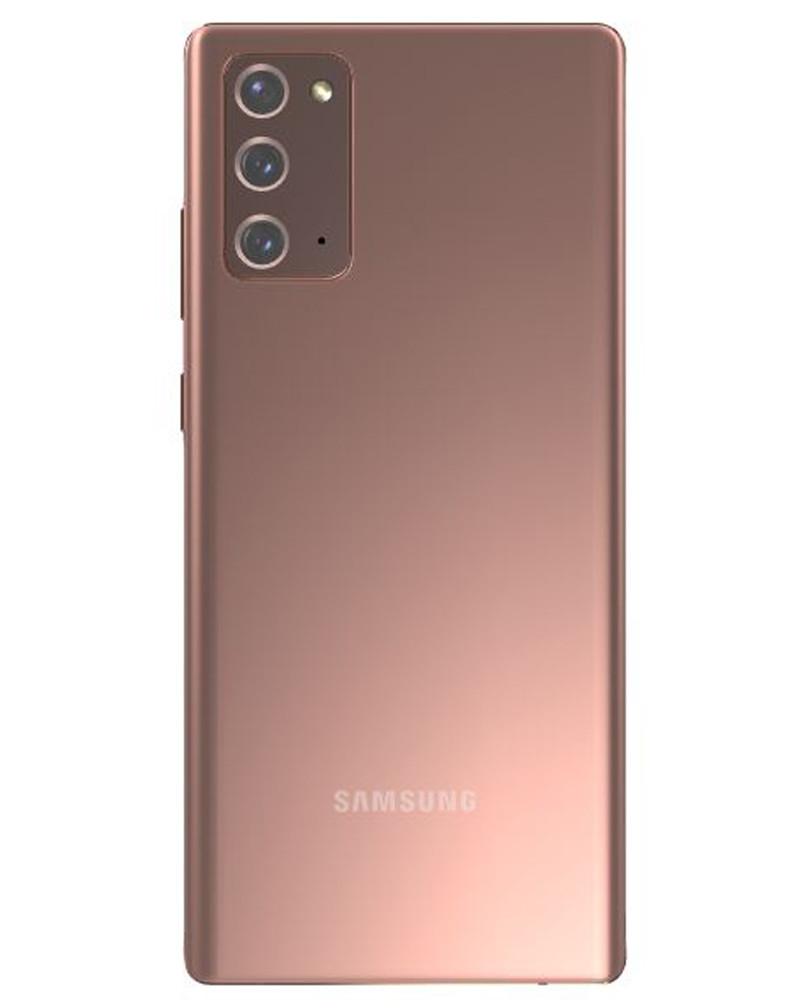 Wholesale Samsung Galaxy Note 20 N981U bronze 128GB 5G unlocked A stock bulk smartphone back view