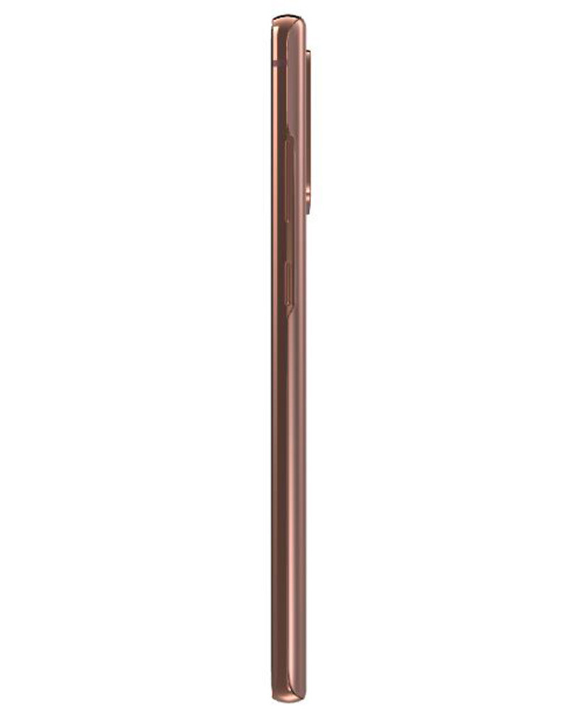 Wholesale Samsung Galaxy Note 20 N981U bronze 128GB 5G unlocked A stock bulk smartphone side view