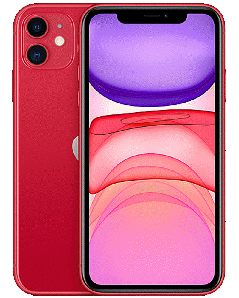Wholesale Apple iPhone 11 red 128GB unlocked A/B grade bulk smartphone, battery below 80%