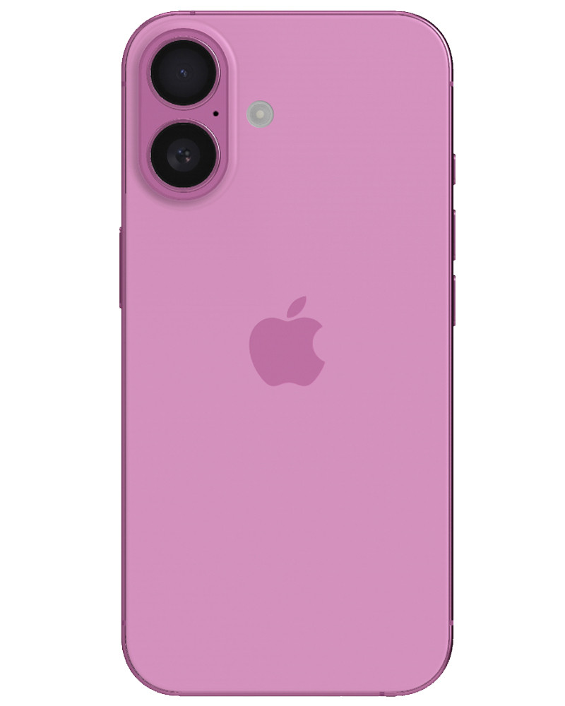 Wholesale Apple iPhone 16 pink 128GB 5G unlocked, C/D grade — bulk smartphone back view